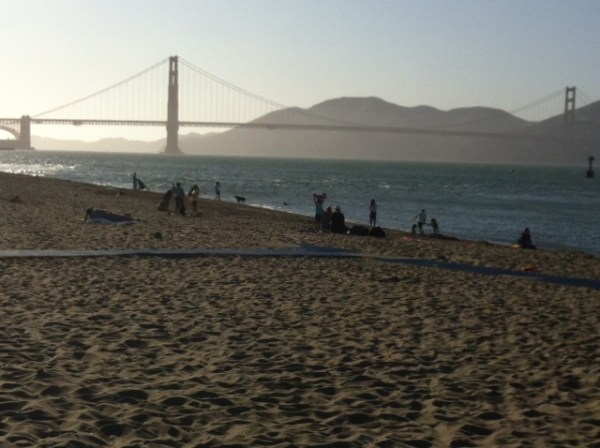 It's a beautiful evening to run #BostonStrongSF