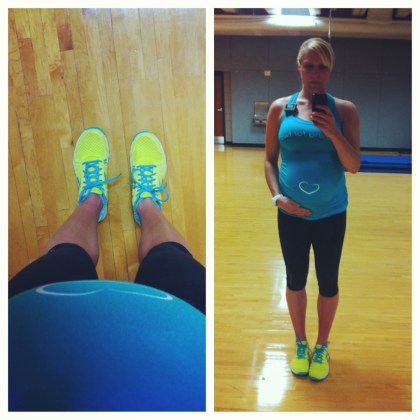 Jess shares a few shots on how she stays active during her pregnancy