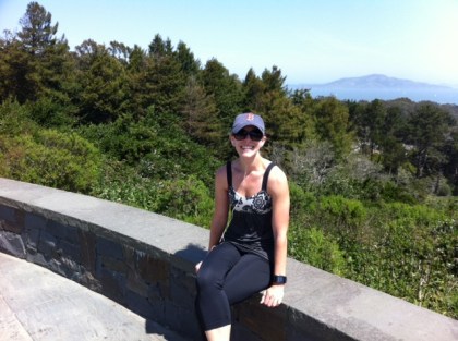 Stopping for a quick rest break, er, photo opp to take in the view at Inspiration Point