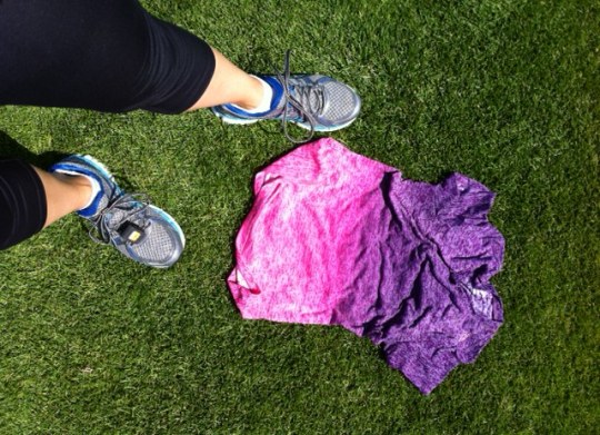 So much for sweat-wicking!