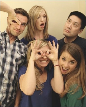 The SweatGuru team. Don't let the goofy faces fool you; these folks are serious about fitness!