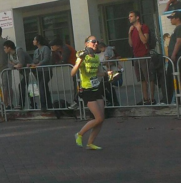 Finish line at Berkeley Half Marathon
