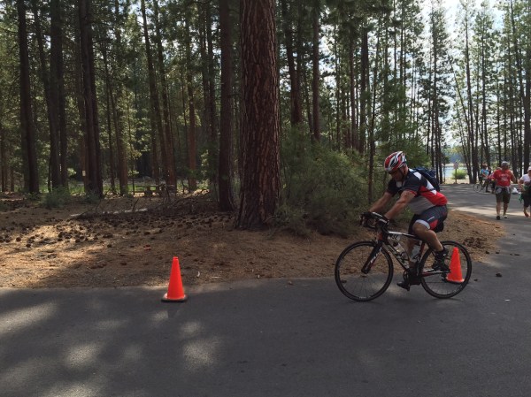 Nick getting ready to tackle 58 miles.